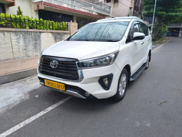 Toyota Innova Crysta for rent in Salem – Premium MUV