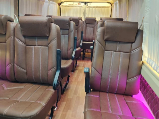 Luxury tempo traveller reclining seats