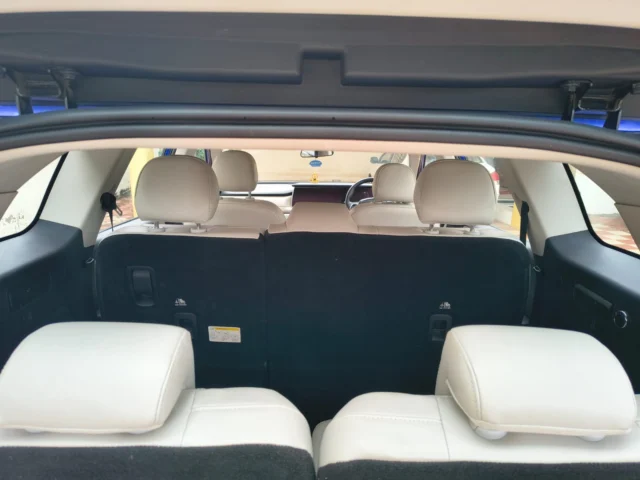 Mahindra XUV700 cabin from rear